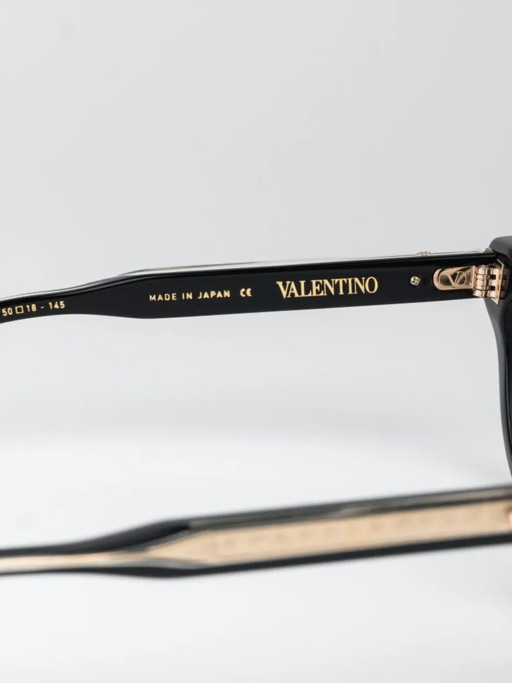 Valentino Women Eyeglasses Shiny Black Cat Eye V-ESSENTIAL II VLX-124 A